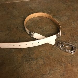 White Brighton belt
